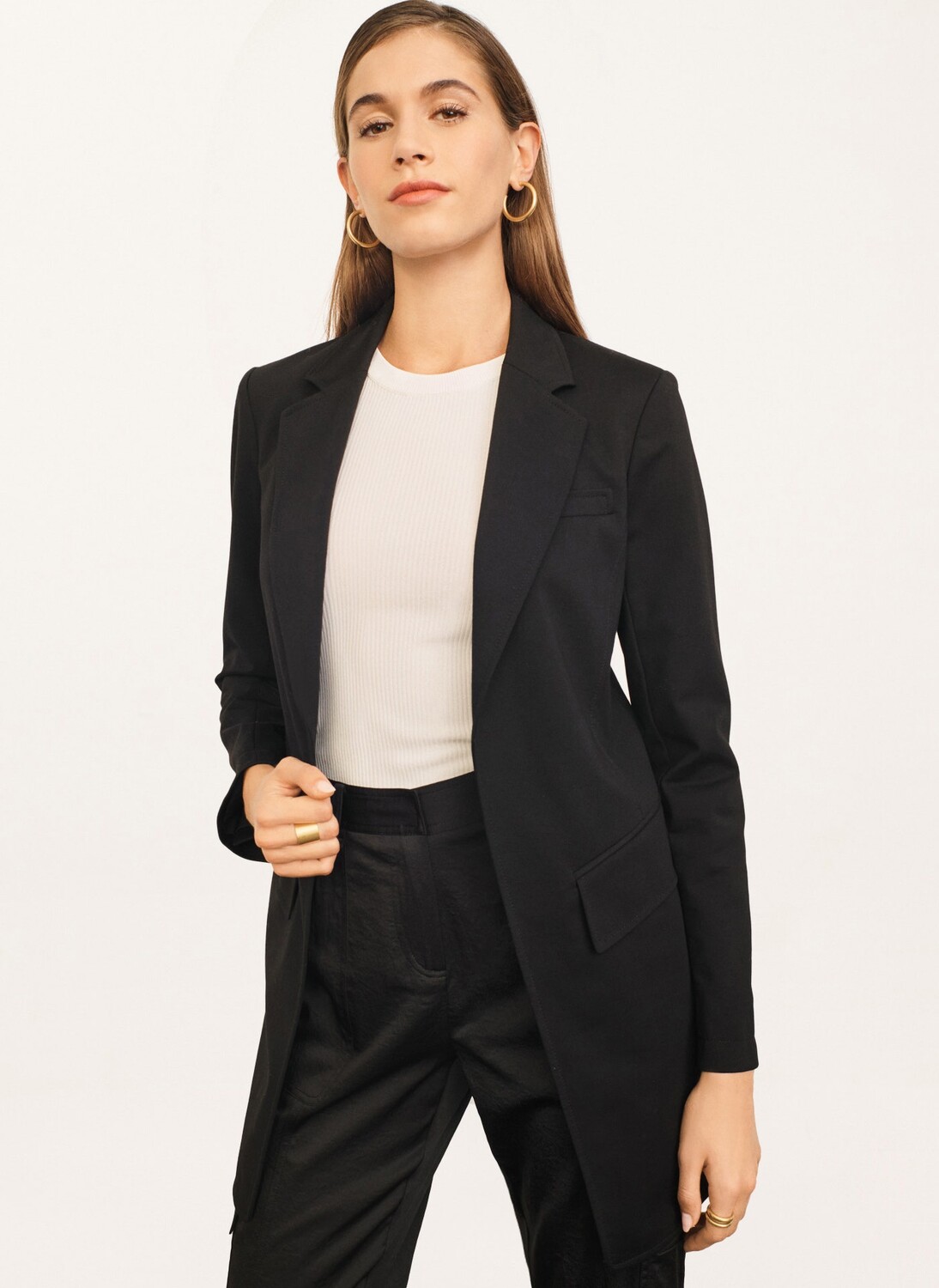 

Длинный пиджак luxe tech Donna Karan