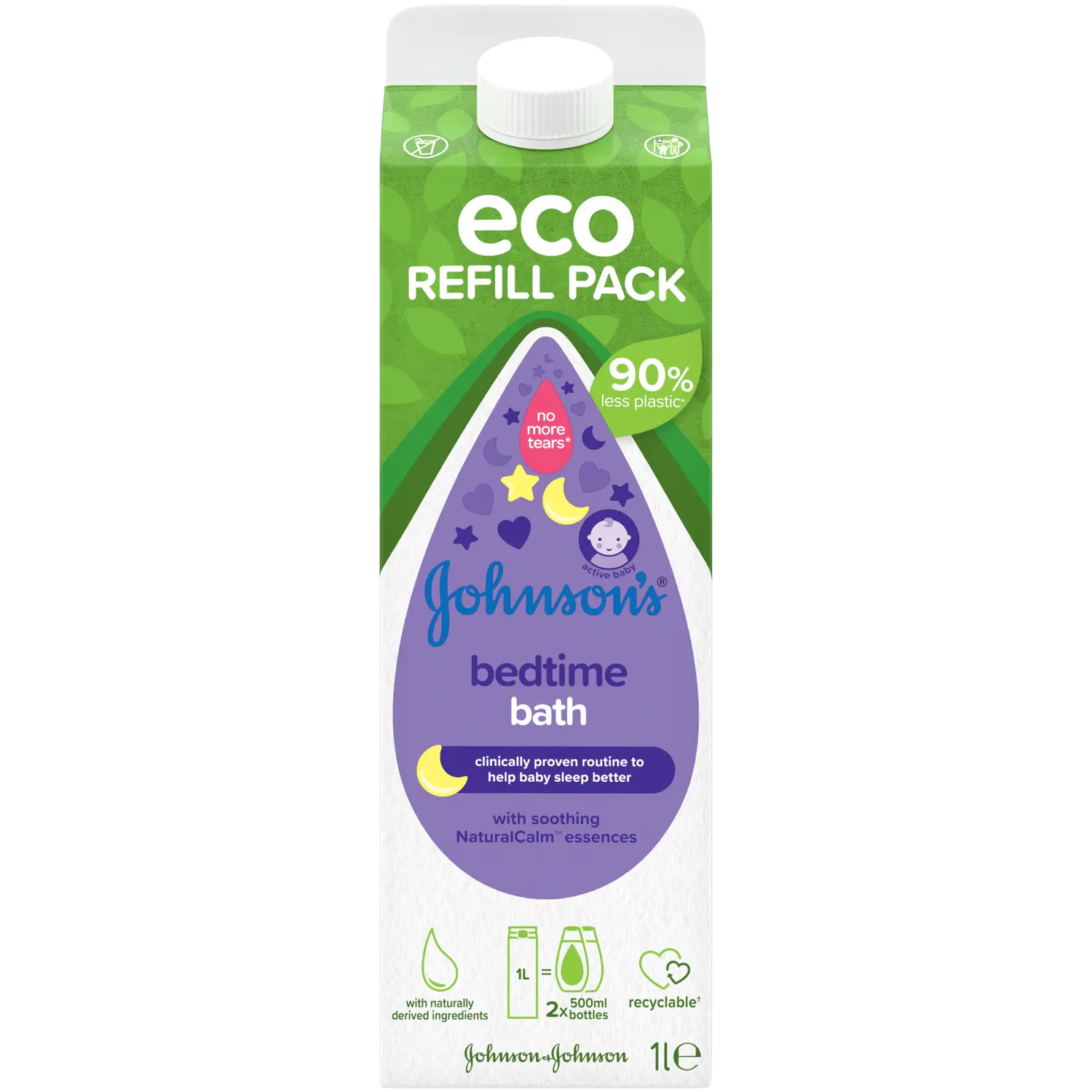 

Johnson's Baby Bedtime bath наполнитель для пены для ванн для детей, 1000 мл