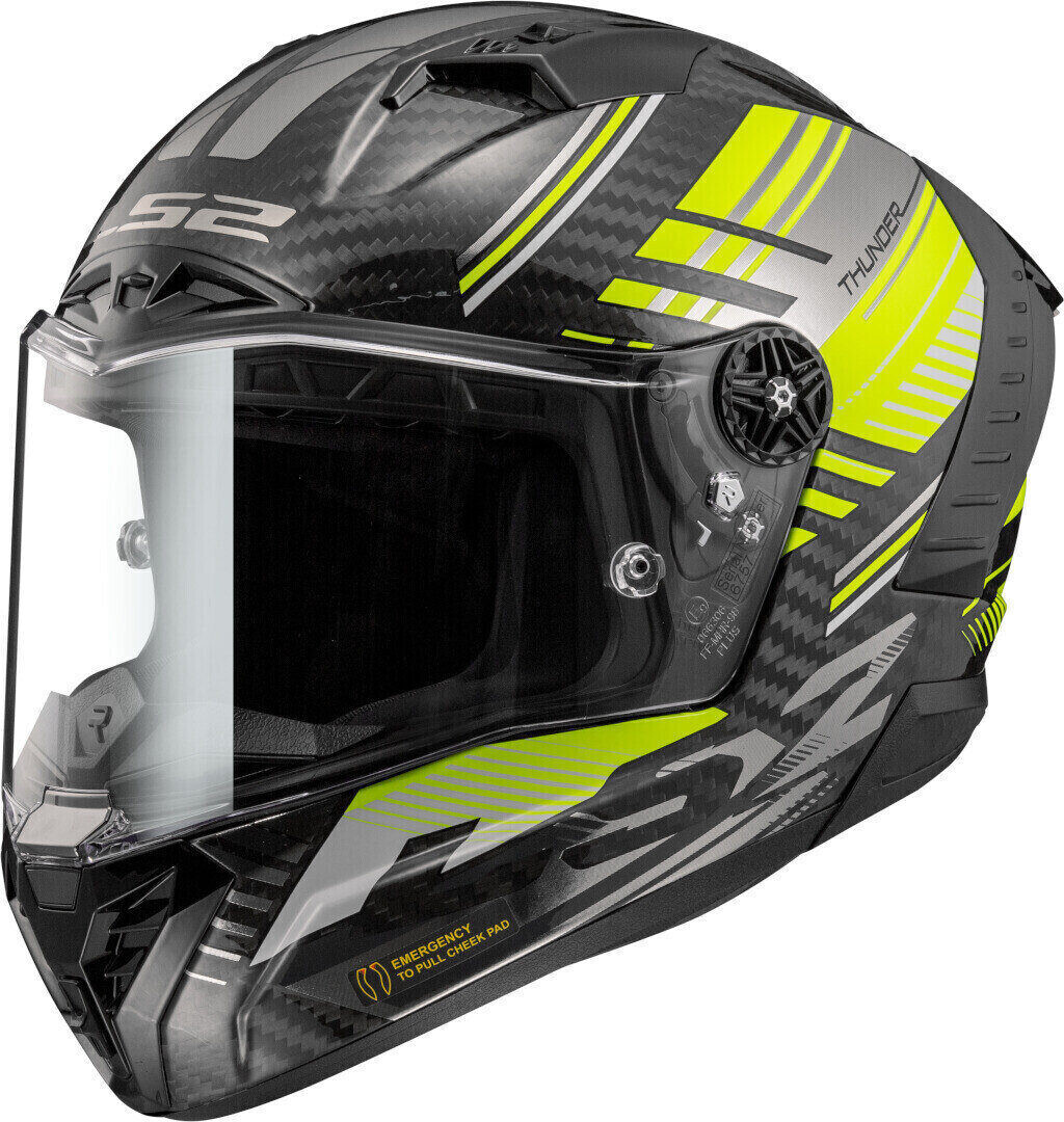 

LS2 FF805 Thunder Volt Шлем, черный/желтый