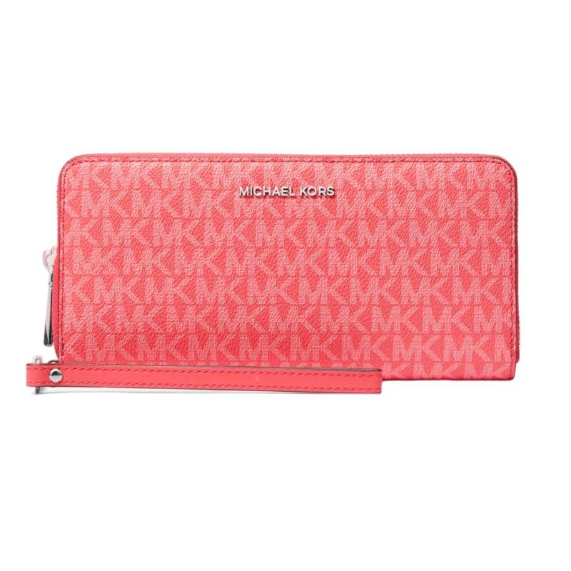 

Бумажник Michael Michael Kors Large Logo Continental, ярко-розовый