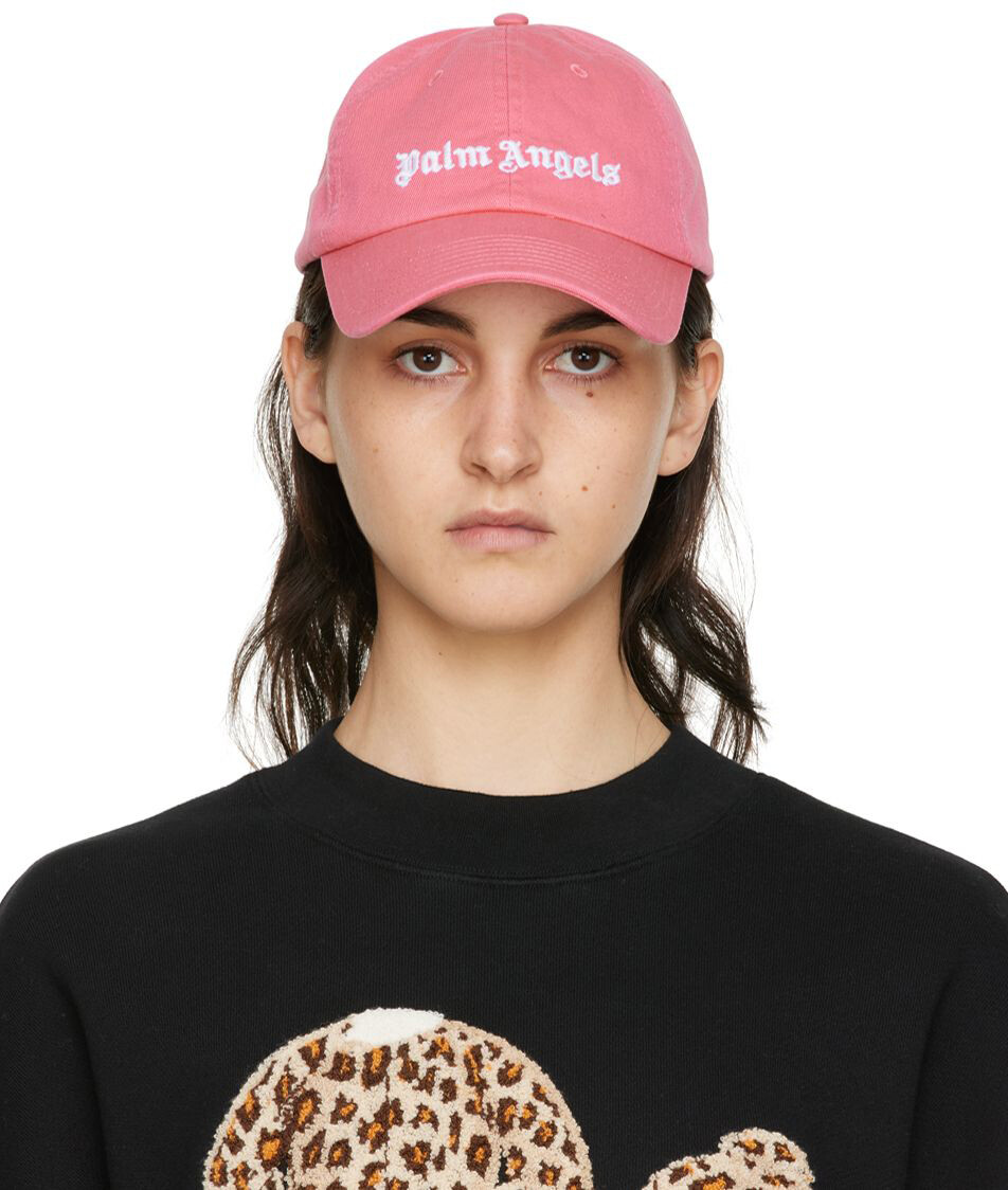 

Розовая кепка с логотипом Palm Angels
