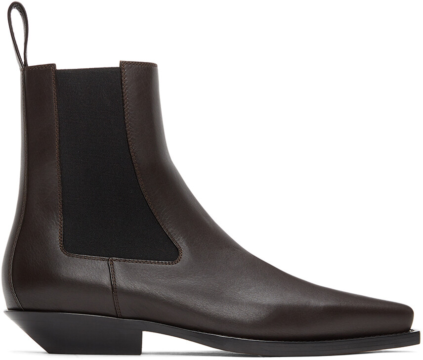 

Коричневые ботинки челси The Lean Bottega Veneta, Коричневый