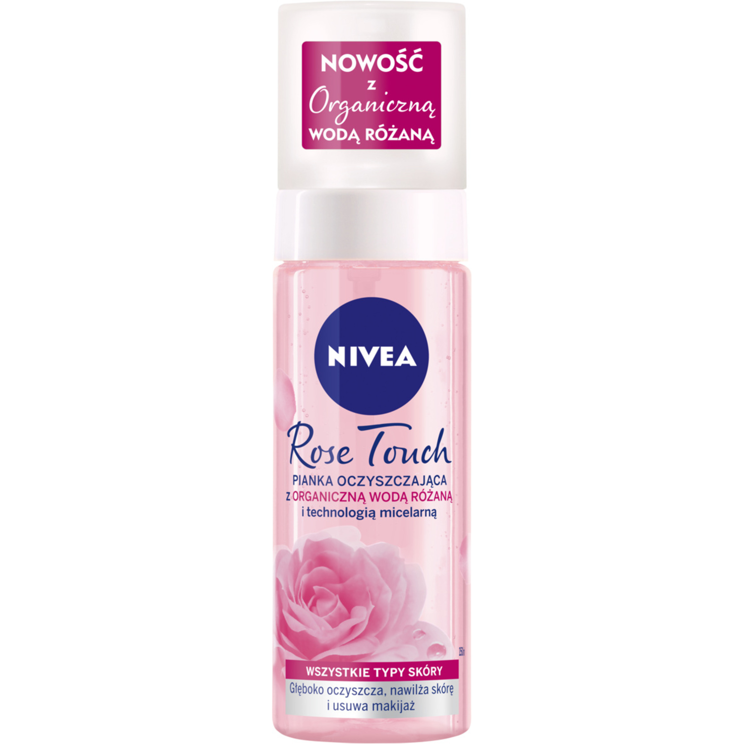 Nivea Rose Touch очищающая пенка для лица, 150 мл - фото