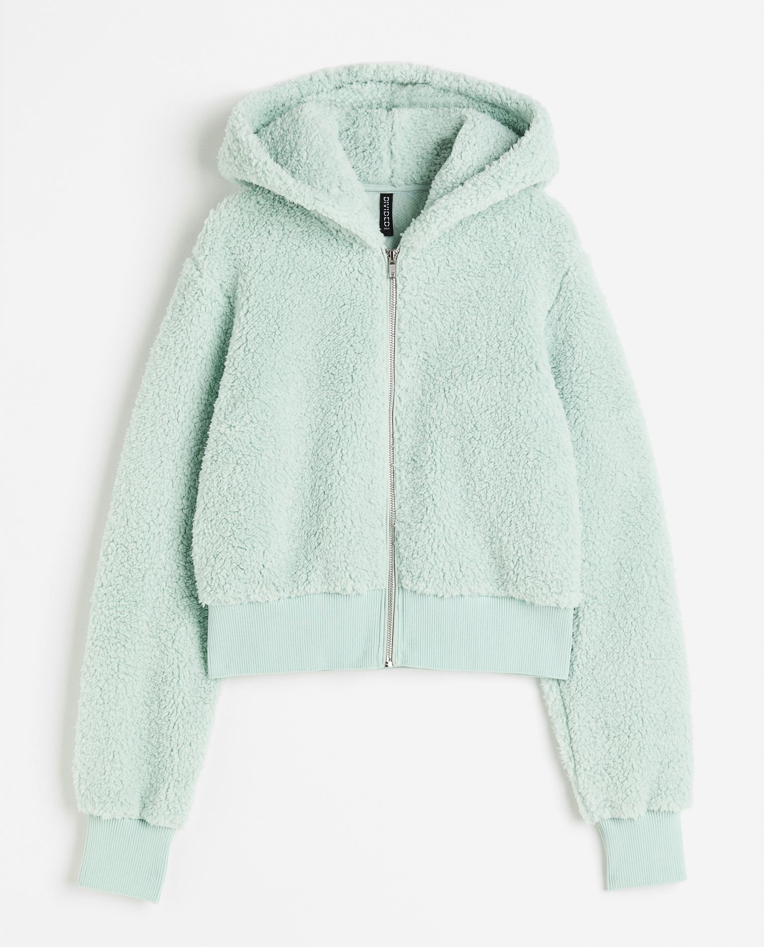 

Толстовка H&M Hooded Teddy Fleece, бирюзовый, Зеленый