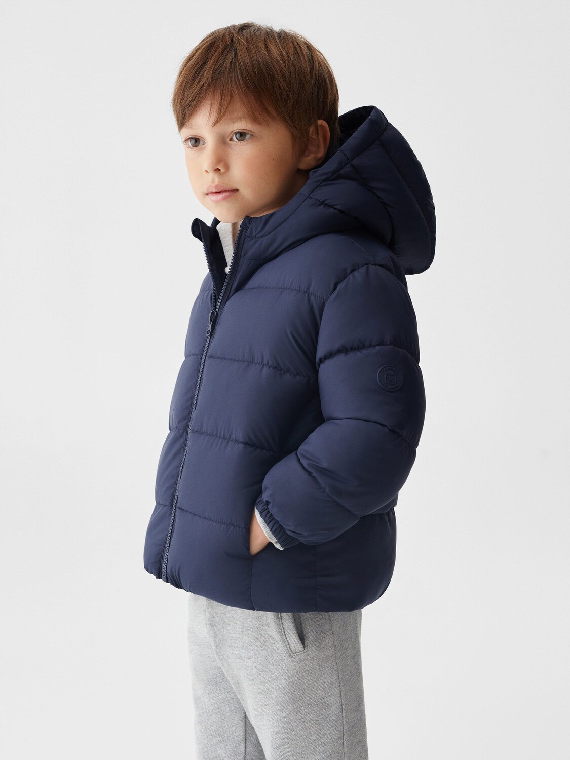 

Стеганая куртка Baby Aldo Mango, темно-синий