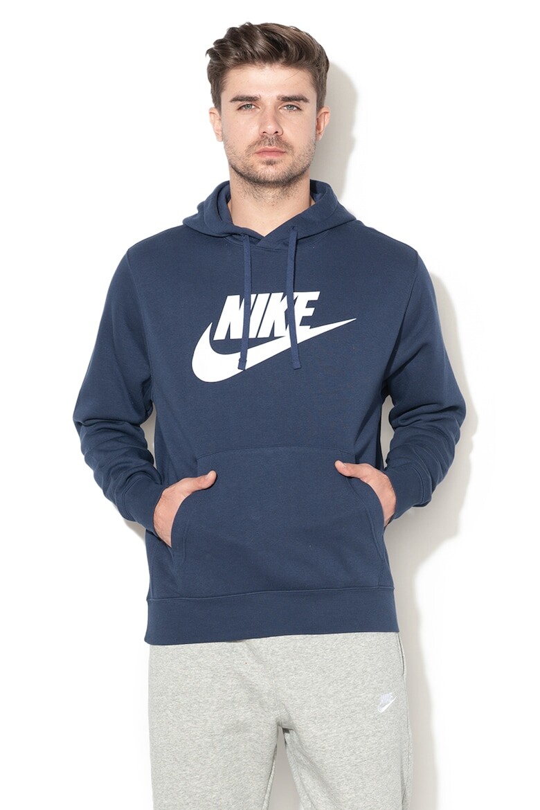 

Толстовка Sportswear Club с логотипом и карманом-кенгуру Nike, белый