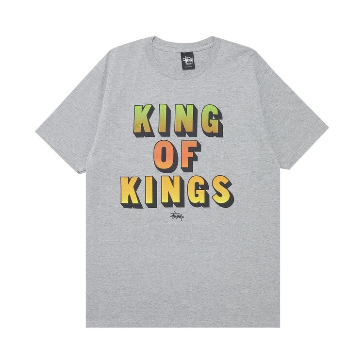 

Футболка Stussy King Of Kings 'Grey Heather', серый