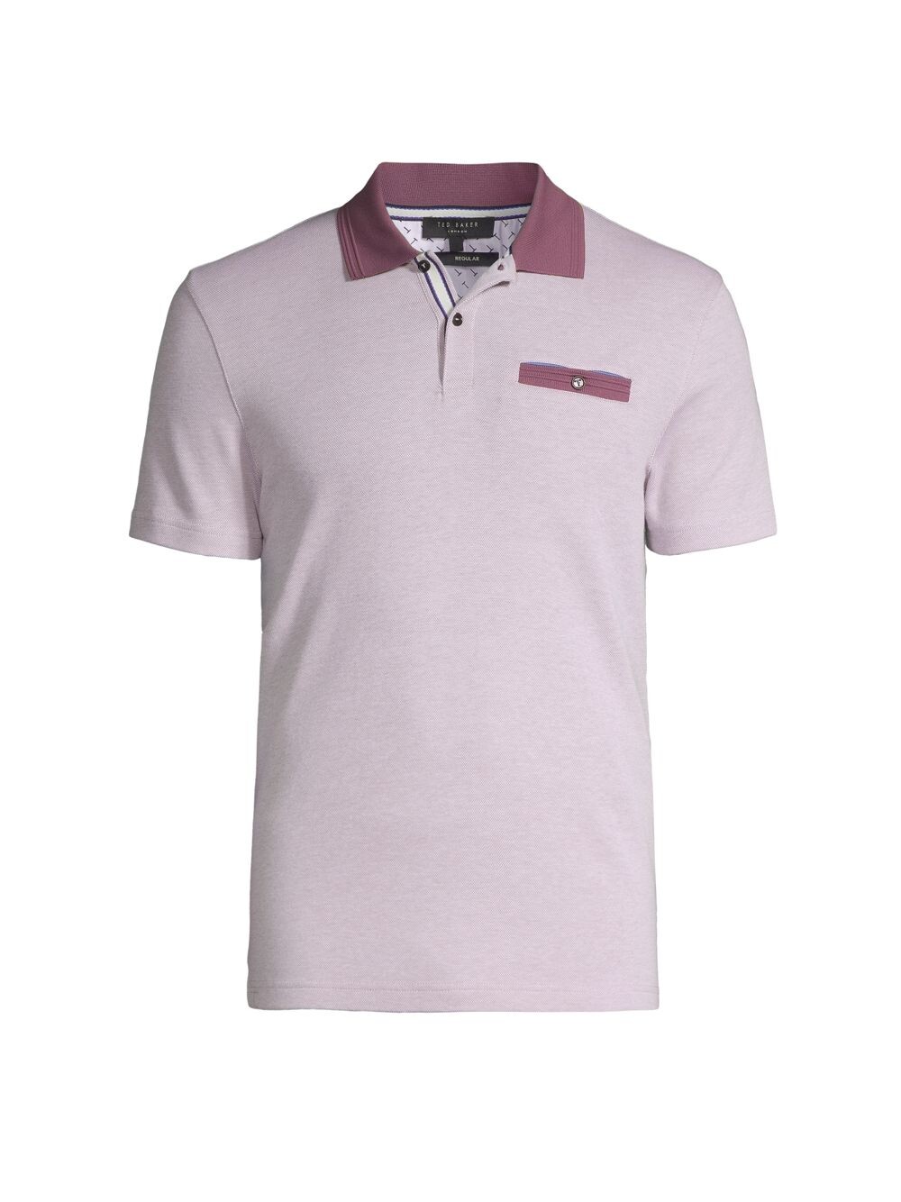 

Рубашка поло Rancho из смесового хлопка Ted Baker, розовый