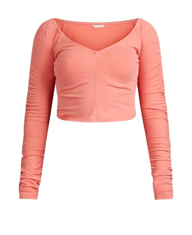 

Топ с длинными рукавами Guess, персик