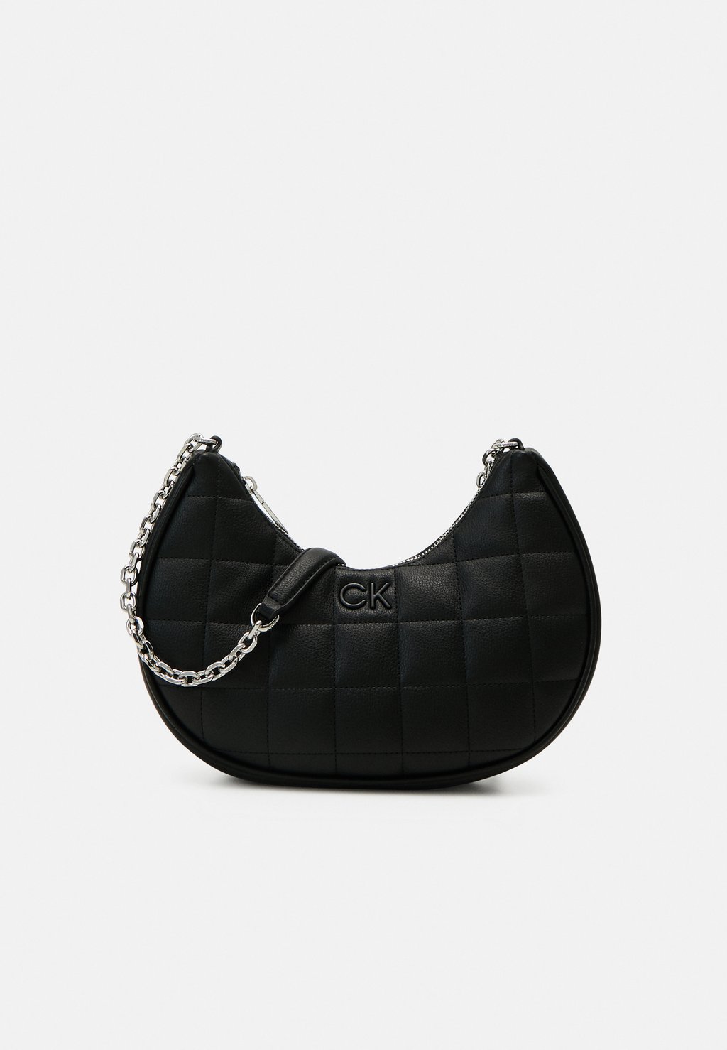 цена СУМКА НА ПЛЕЧЕ SQUARE QUILT CHAIN ​​- Сумка через плечо SQUARE QUILT CHAIN SHOULDER BAG Calvin Klein, цвет black