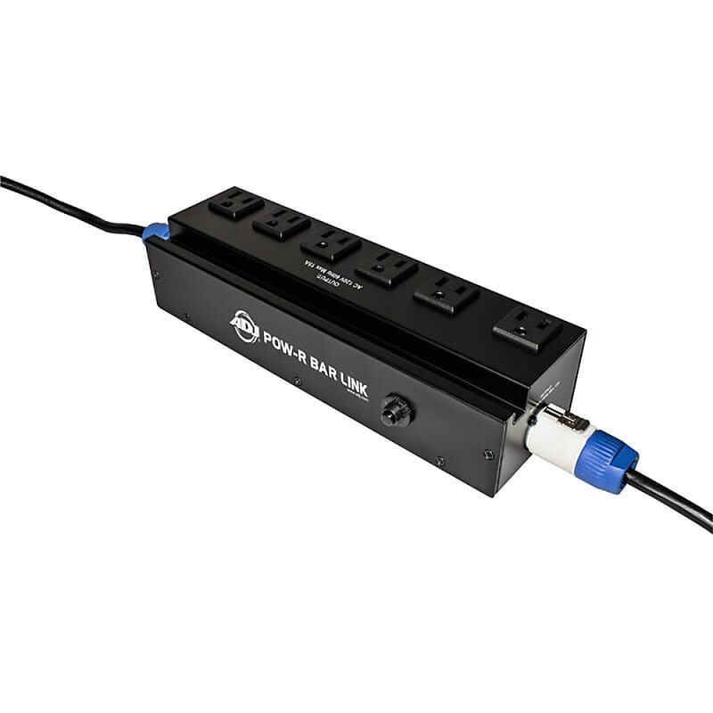 

ADJ American DJ Power Bar, шесть 3-контактных разъемов Edison, вход PowerCON и сквозное подключение PWR793