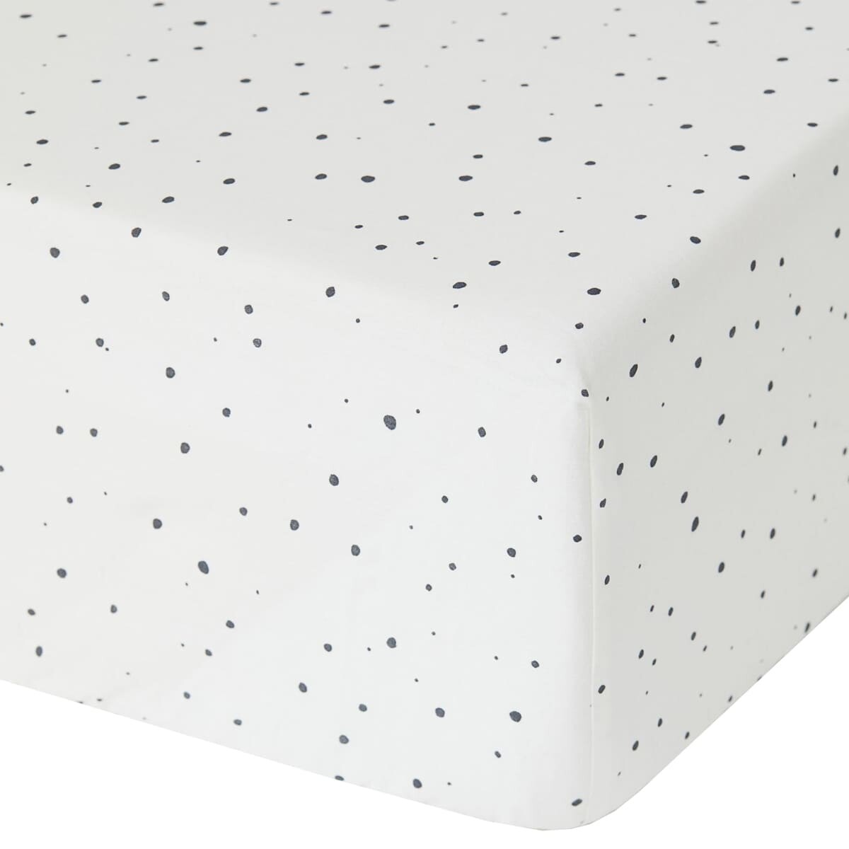 

Простыня на резинке H&M Home Fitted Crib Dotted 60х120, белый