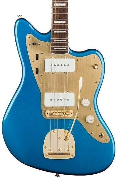 

Squire 40th Anniversary Jazzmaster Gold Edition Olympic Lake Placid Blue Fender Squire 40th Anniversary Jazzmaster Edition Olympic Lake Placid