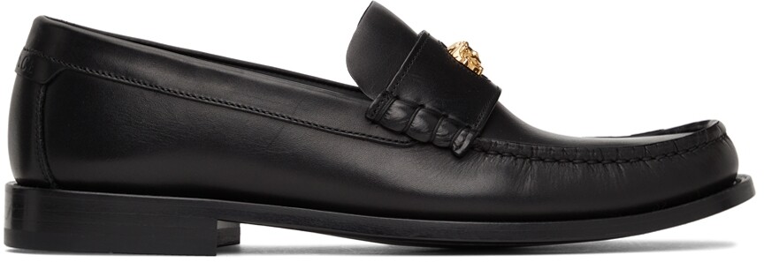 

Черные лоферы с Медузой Versace