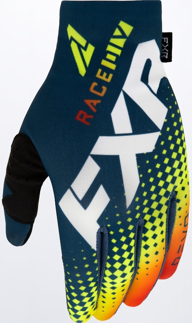 Перчатки FXR Pro-Fit Air Colored для мотокросса, синий/оранжевый