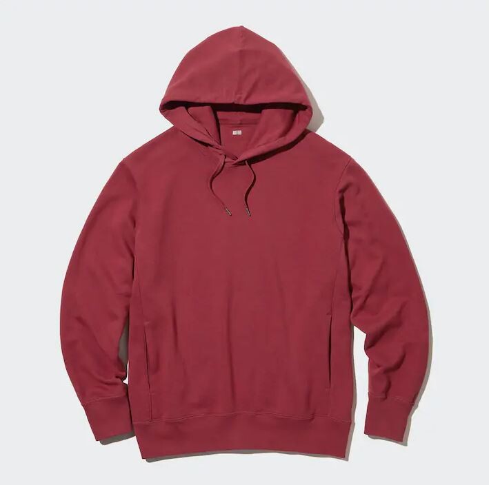 

Толстовка Uniqlo Colour Block Sweat Hoodie, красный