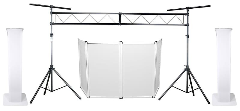 

(2) Rockville Speaker или Moving Head Totem Stands + Facade + Truss Bar Tripod System (2) RTP32W+RFAAW+CH31 PACK 1