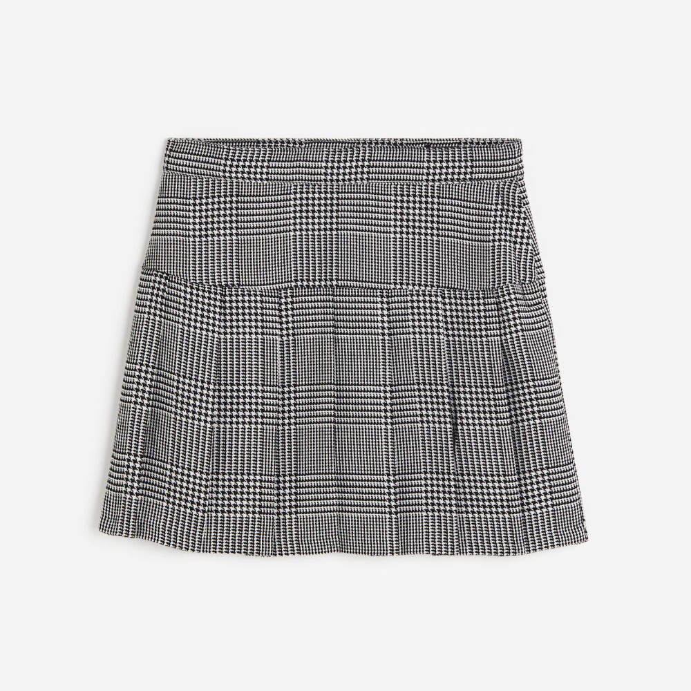 

Юбка H&M Kids Pleated Houndstooth-Patterned, черный