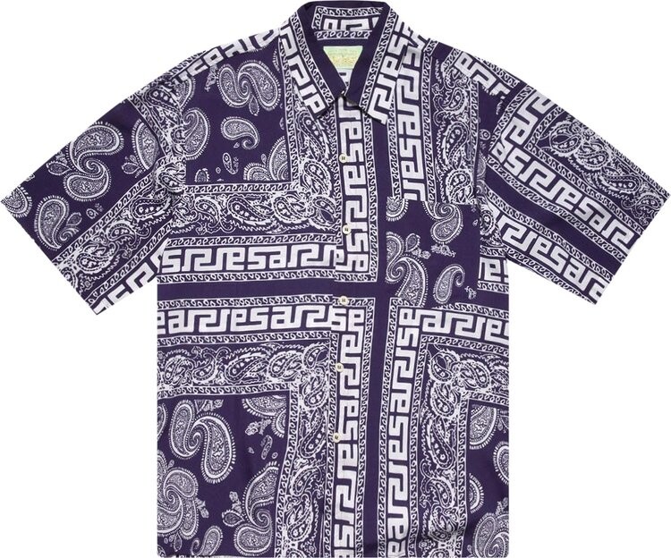 

Рубашка Aries Bandana Print Hawaiian Shirt 'Navy', синий