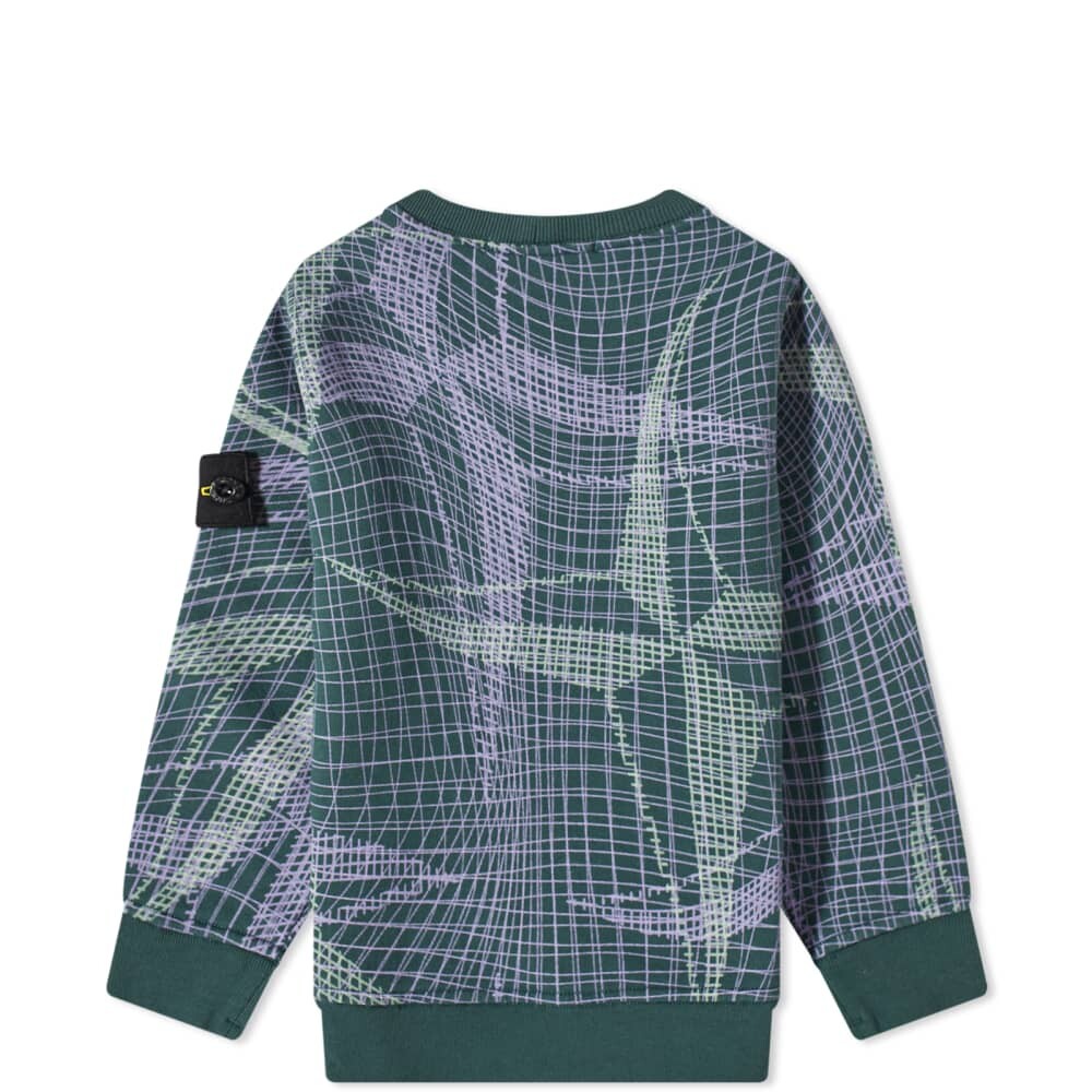 

Толстовка Stone Island Junior Net Print Crew Sweat, Серый