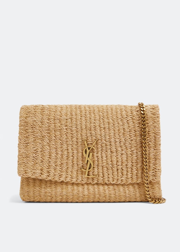 Ysl store raffia clutch