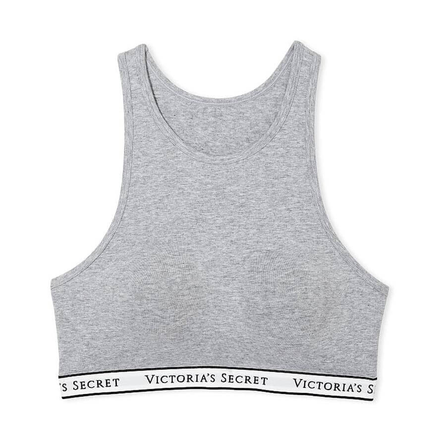 

Бюстгальтер Victoria's Secret Logo Cotton Scoop, серый