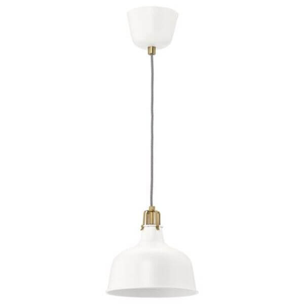 цена Подвесной светильник Ikea Ranarp 23 см, белый