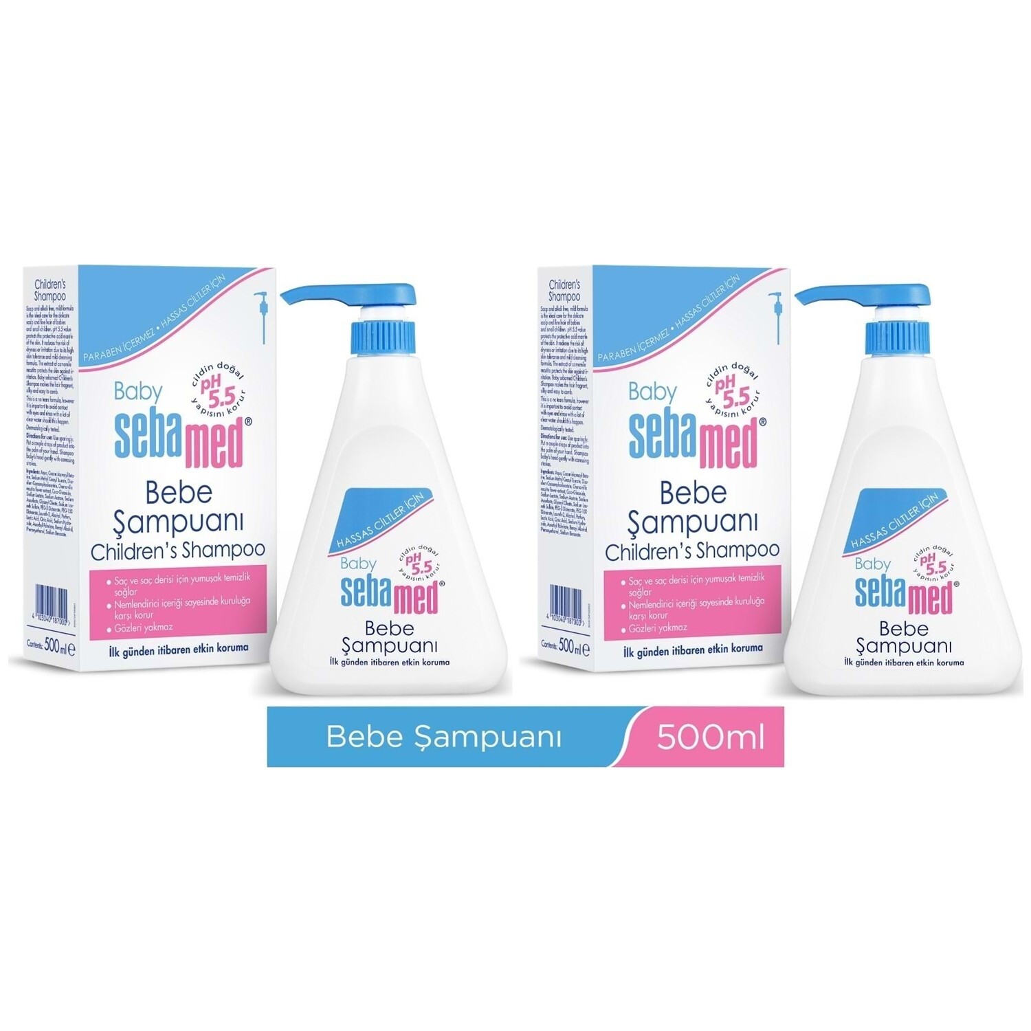 

Детский шампунь Sebamed Baby, 2 флакона по 500 мл