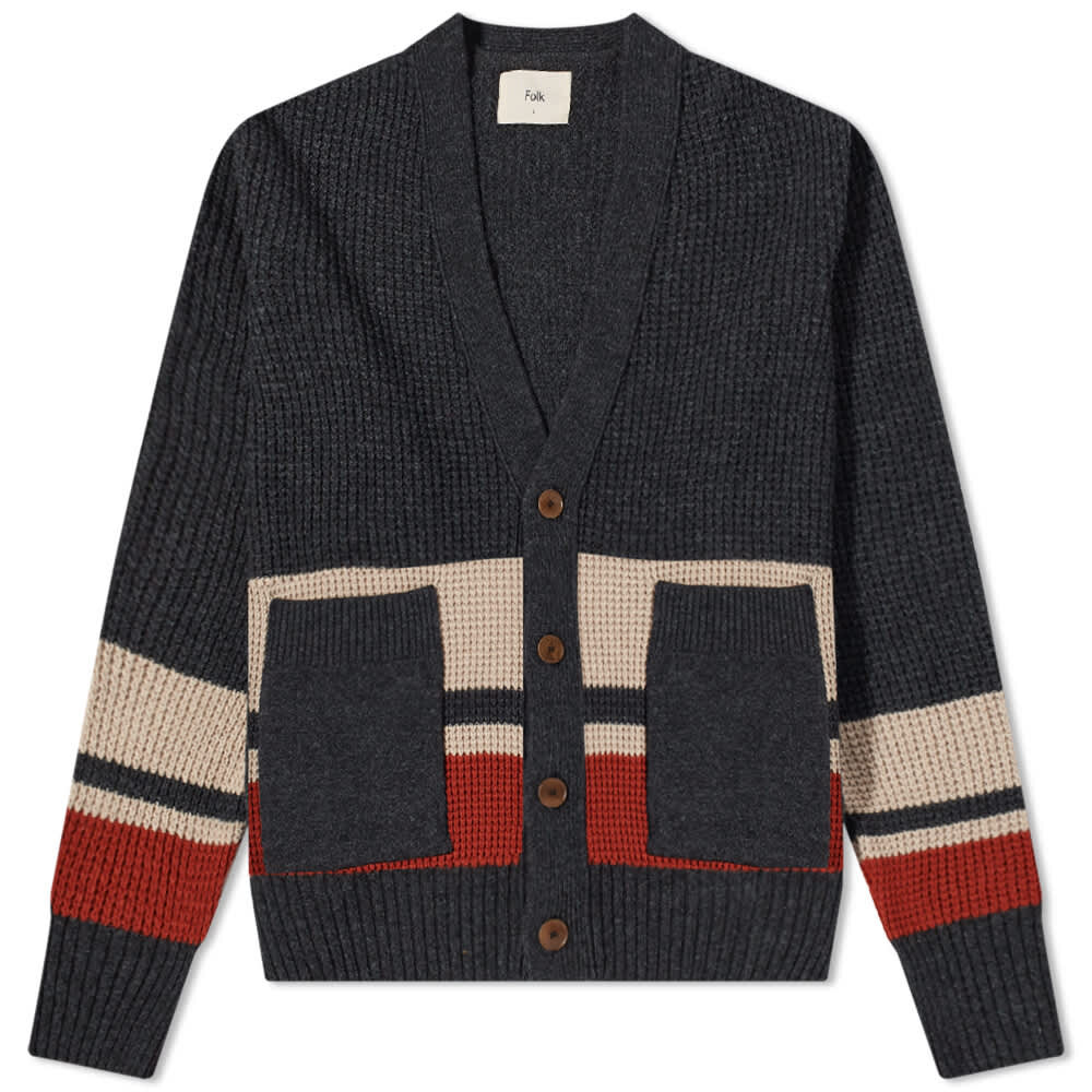 

Джемпер Folk Waffle Cardigan, Серый