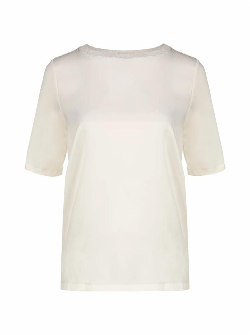 Шёлковая футболка Fabiana Filippi White Label