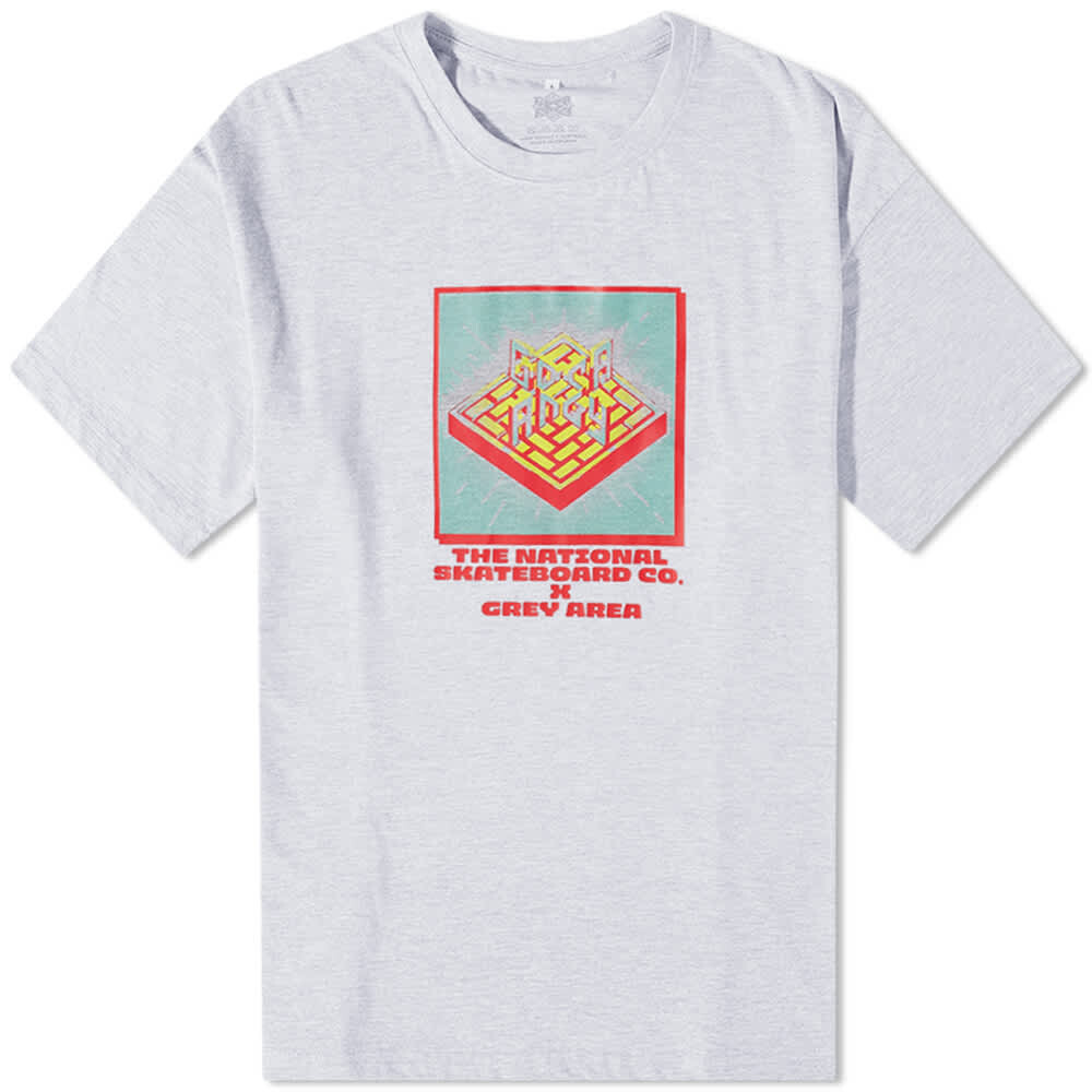

Футболка The National Skateboard Co. x Grey Area Ghost Game Tee, Серый