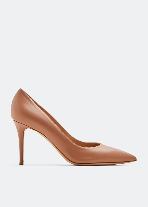 

Туфли GIANVITO ROSSI Gianvito leather pumps, бежевый