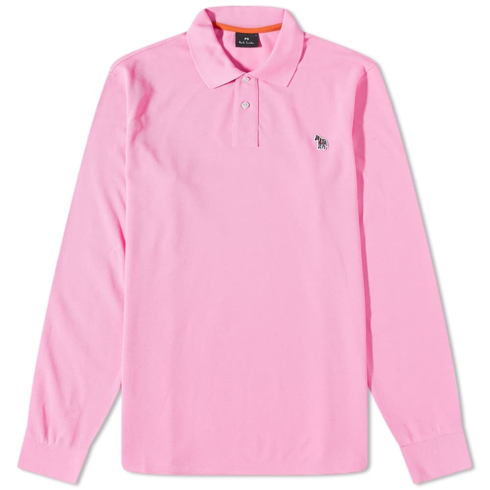 

Футболка Paul Smith Long Sleeve Zebra Polo Shirt, Розовый