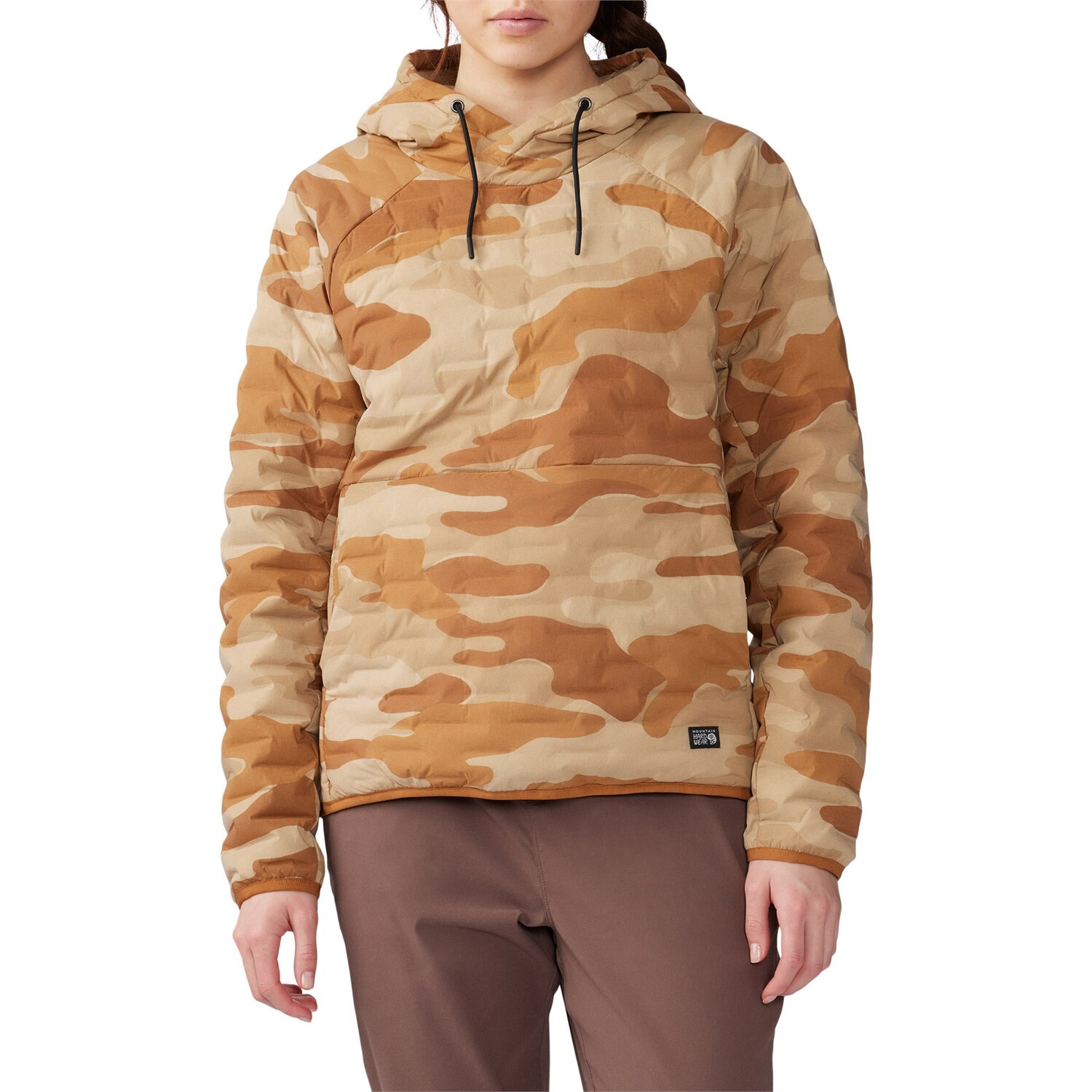 Худи Mountain Hardwear Stretchdown Light Pullover, цвет Copper Clay/Camo Print худи mountain hardwear stretchdown light pullover цвет dark storm heather