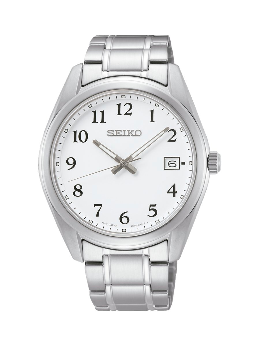 Мужские часы Neo classic SUR459P1 со стальным и серебряным ремешком Seiko, серебро