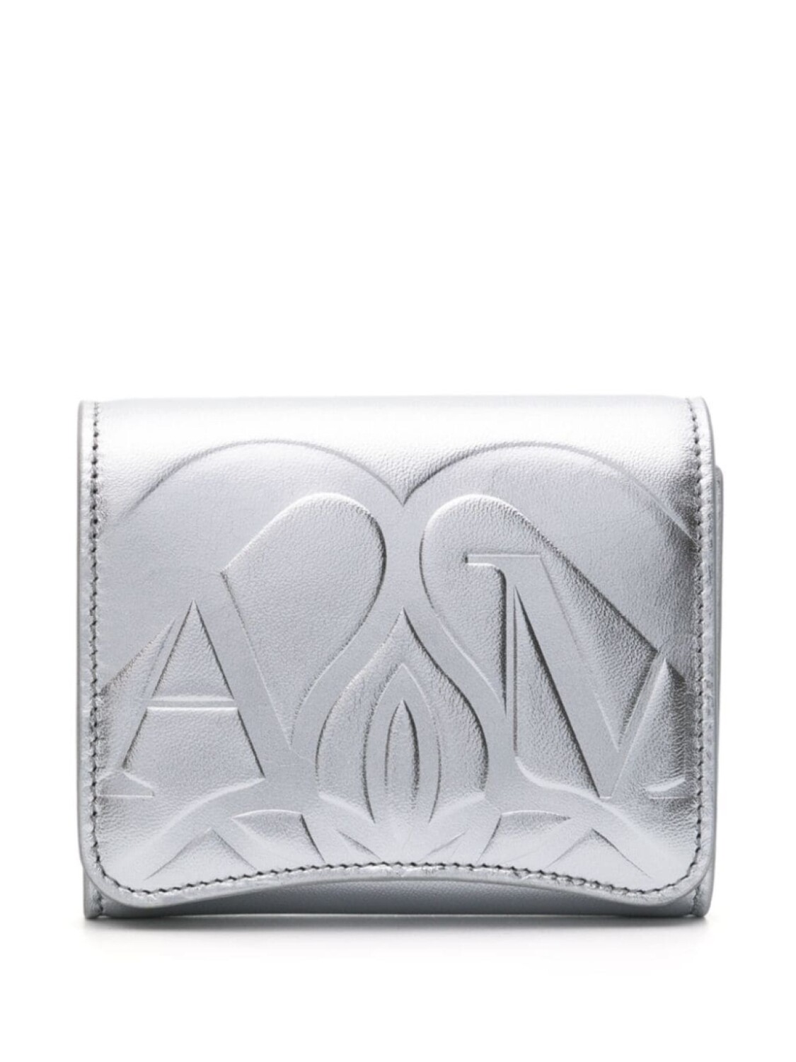

Alexander McQueen складной кошелек, серебристый