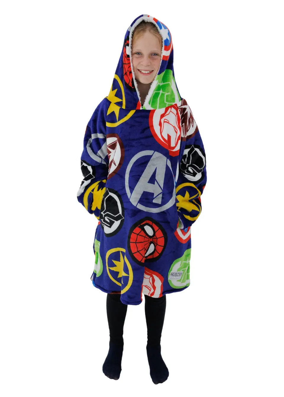 

HUGZEE Флисовый плед с капюшоном в горошек из комиксов Marvel
