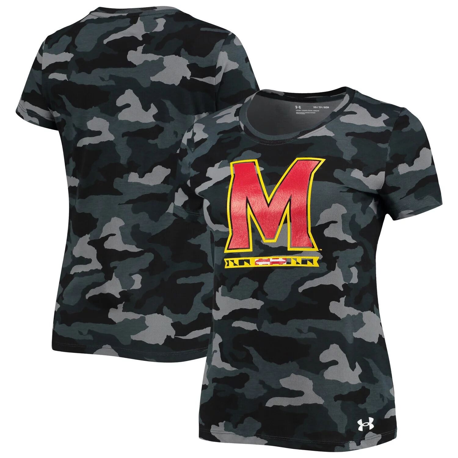 

Женская футболка Under Armour Camo Maryland Terrapins Under Armour