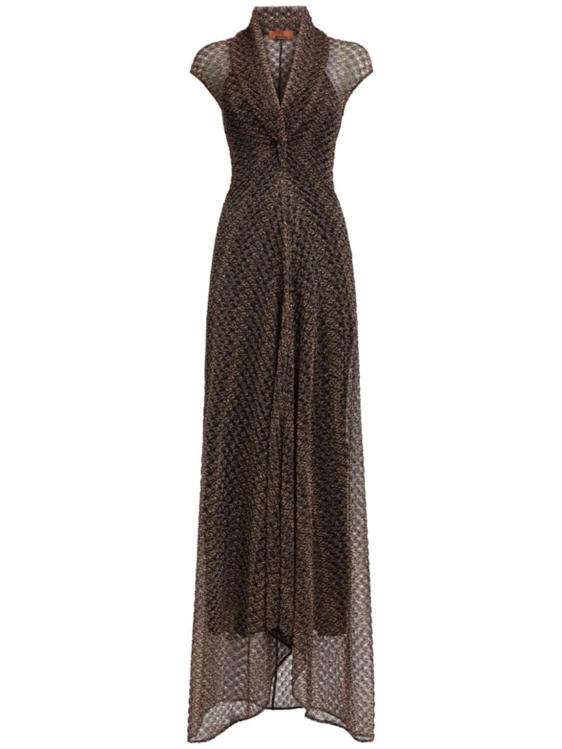 

Missoni длинное платье из кружева ламе, черный