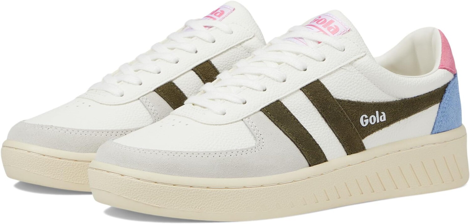 

Кроссовки Grandslam Trident Gola, цвет White/Khaki/Fluro Pink