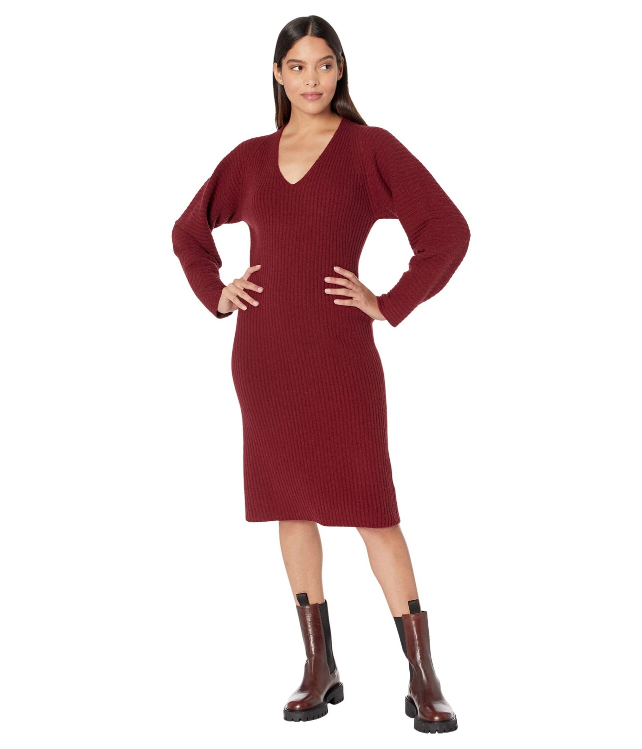 Платье Vince, Fitted Dolman Sleeve Dress