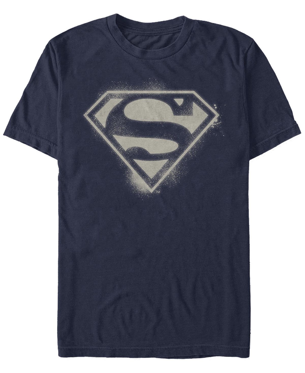 фигурка bendyfigs dc comics – superman 19 см Мужская футболка с коротким рукавом и логотипом superman spray logo Fifth Sun, синий