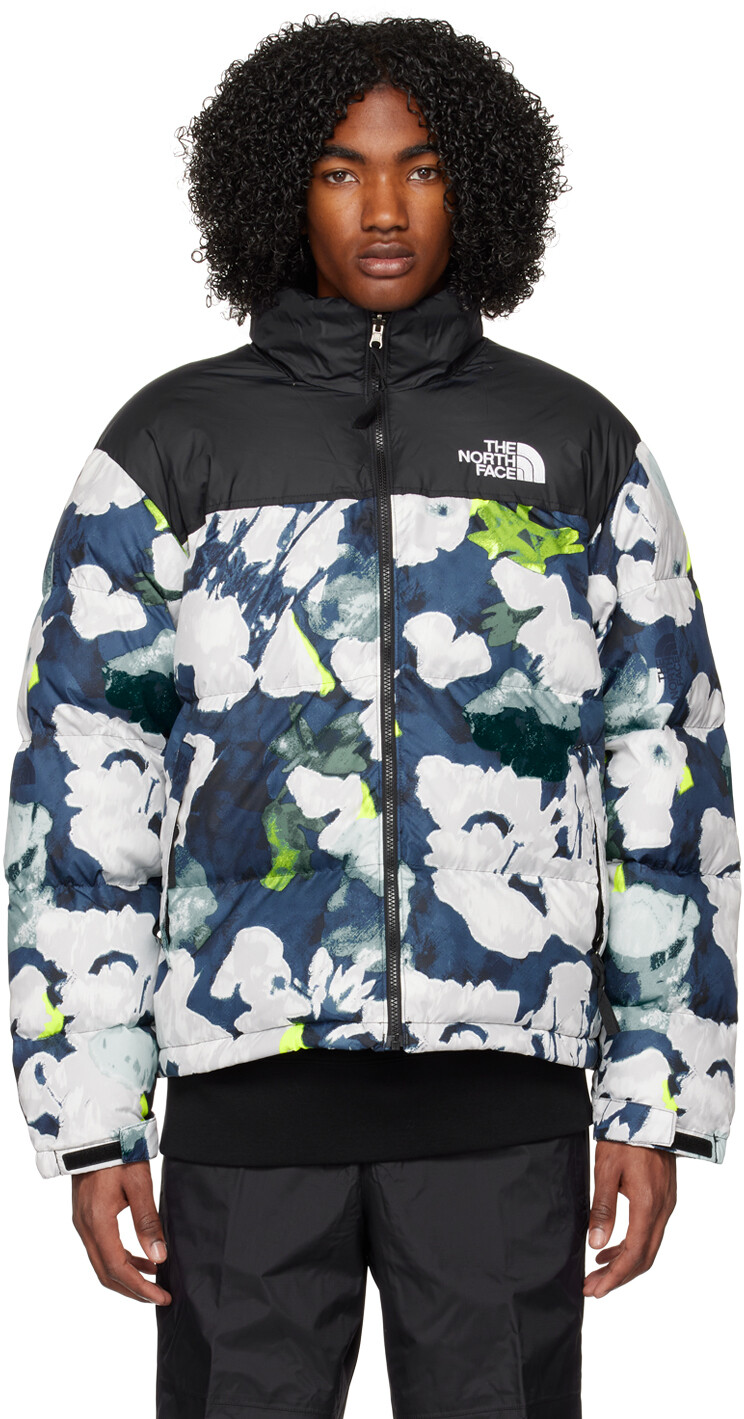 

Темно-синяя и серая куртка Nuptse Retro 1996 года The North Face