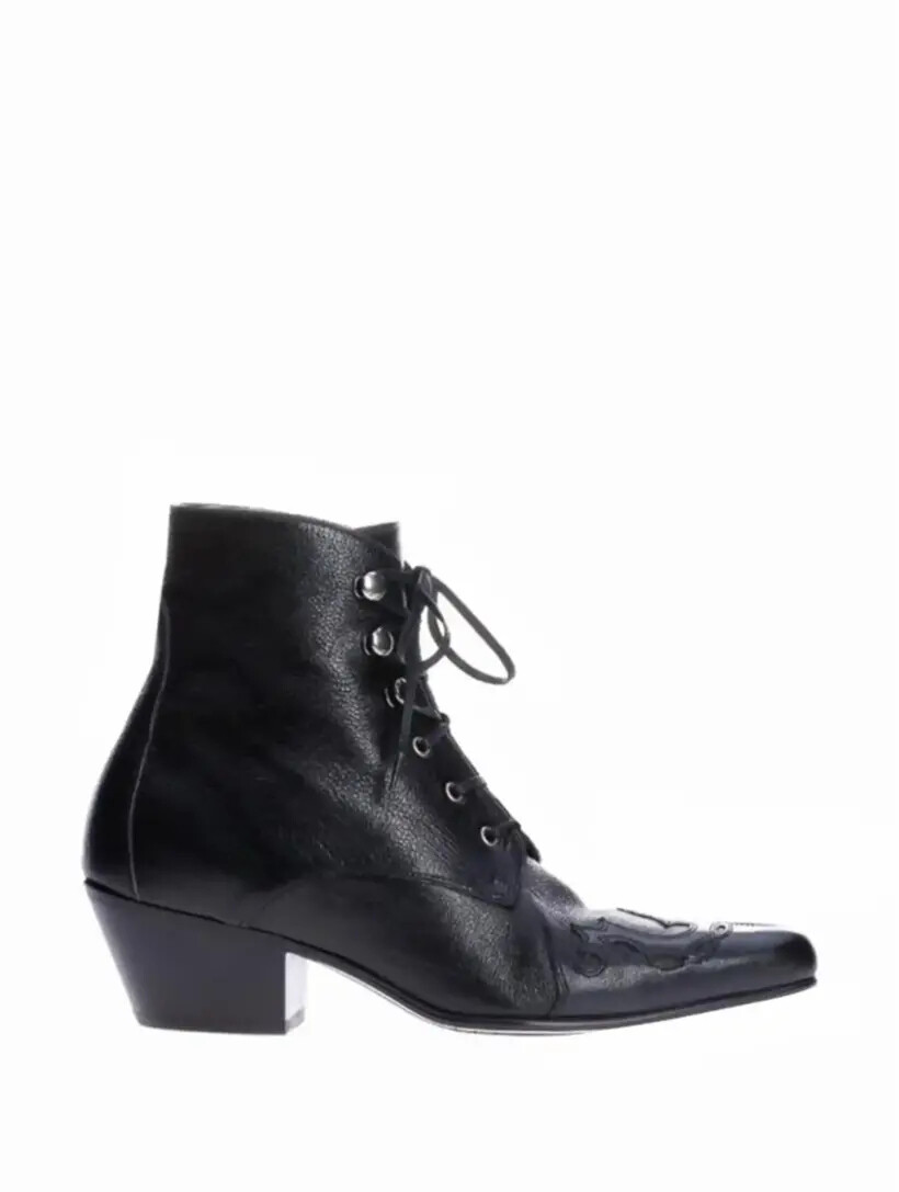 

Кожаные ботильоны Saint Laurent