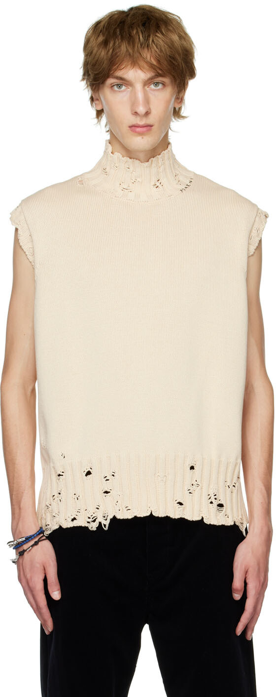 

Хлопковый жилет Off-White Marni, Серый