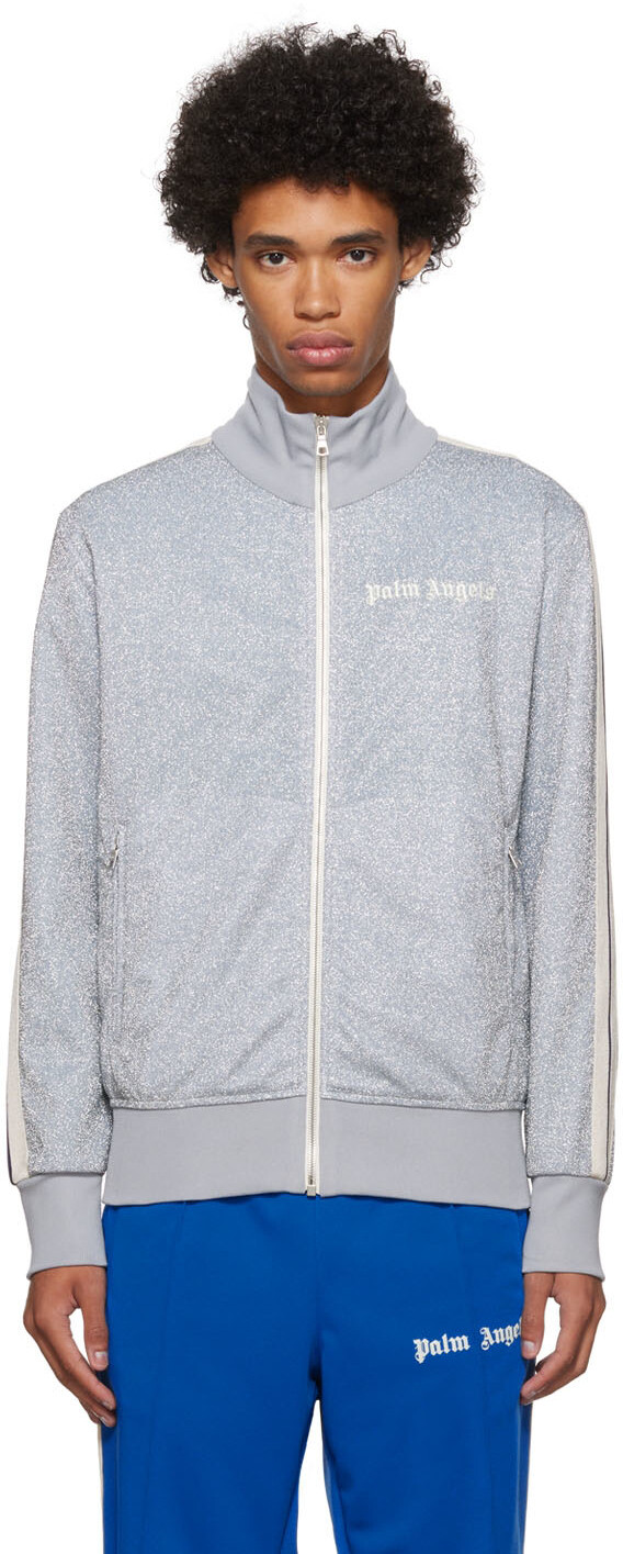 

Серая спортивная куртка из полиэстера Palm Angels
