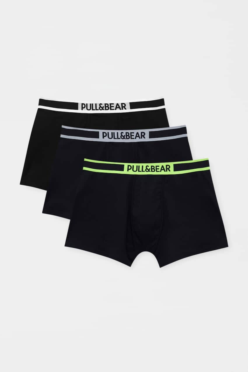 

Набор из 3 боксеров с логотипом на талии Pull&Bear