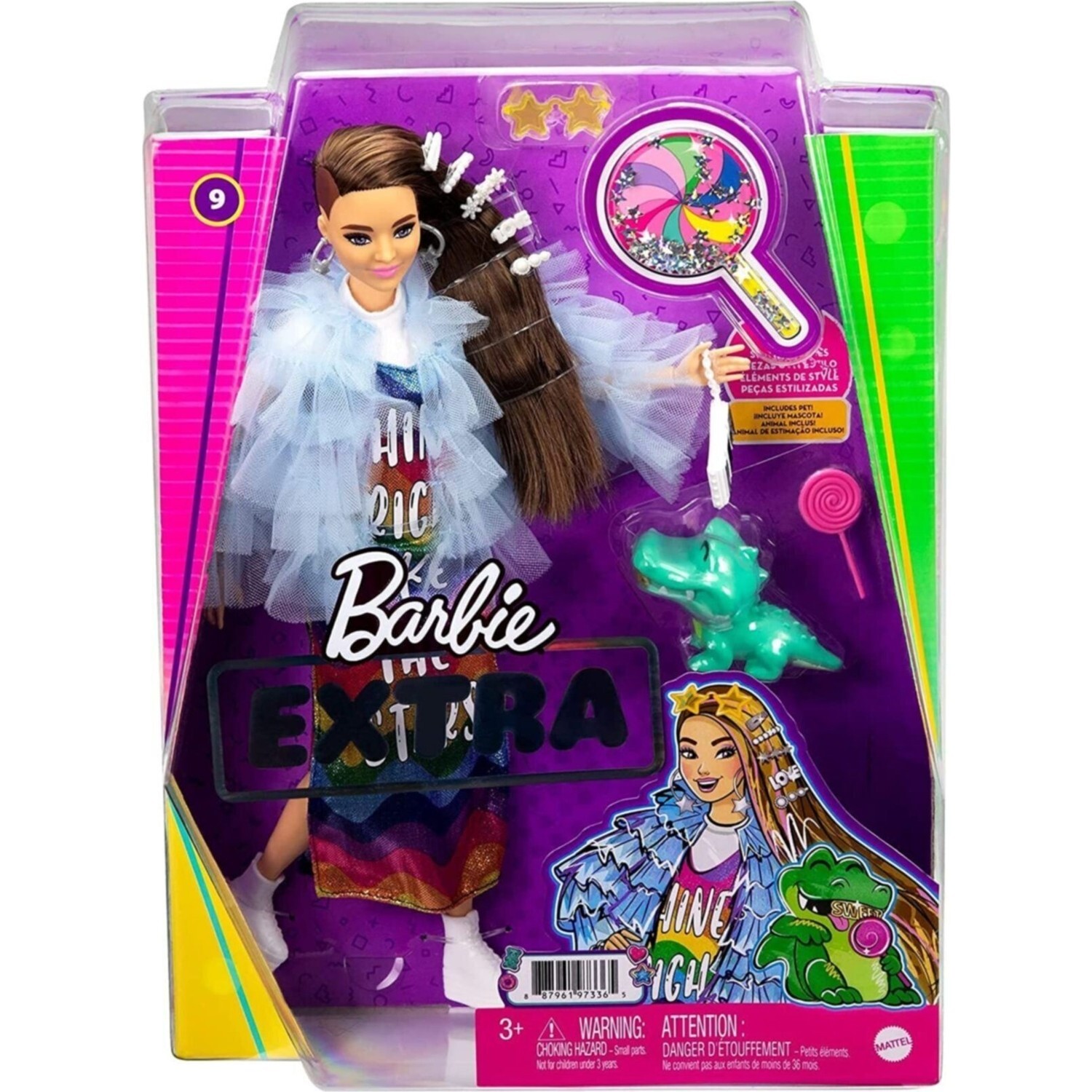 

Кукла Barbie Extra Baby in Yellow Jacket GYJ78