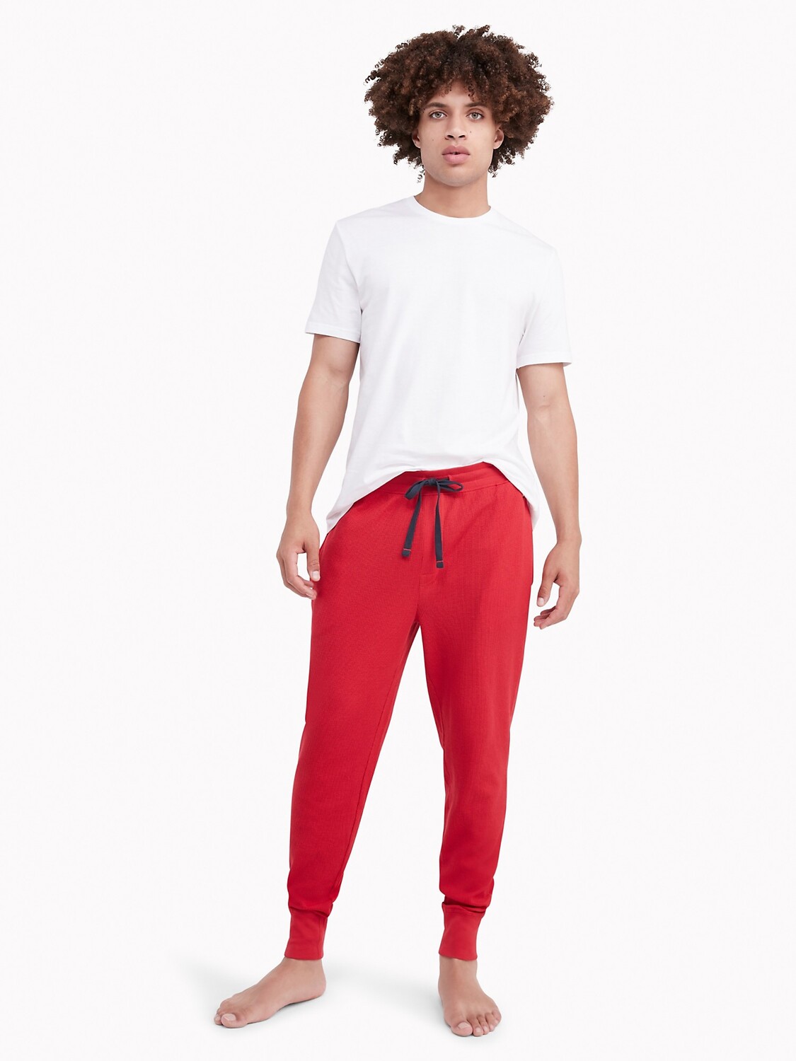 

Джоггеры Tommy Hilfiger thermal drawstring, красный