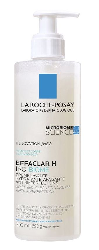 La Roche-Posay Effaclar H Iso-Biome крем для умывания лица и тела, 390 ml цена и фото